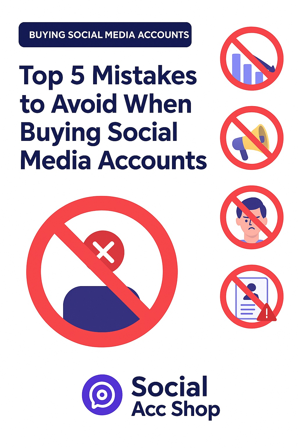 📢 Top 5 Mistakes to Avoid When Buying Social Media Accounts